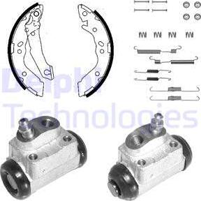 Delphi KP1097 - Bremžu loku komplekts www.autospares.lv