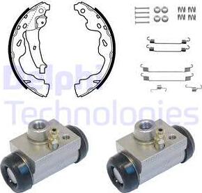 Delphi KP1079 - Bremžu loku komplekts autospares.lv