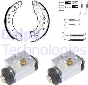 Delphi KP1078 - Brake Shoe Set www.autospares.lv