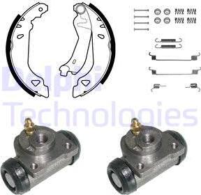 Delphi KP848 - Bremžu loku komplekts autospares.lv