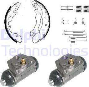 Delphi KP847 - Bremžu loku komplekts autospares.lv