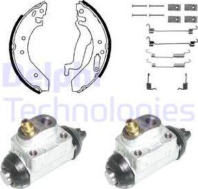 Delphi KP858 - Bremžu loku komplekts autospares.lv