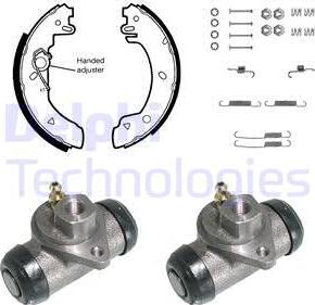 Delphi 817 - Bremžu loku komplekts www.autospares.lv