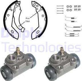 Delphi 826 - Brake Shoe Set www.autospares.lv