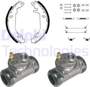 Delphi KP823 - Bremžu loku komplekts autospares.lv