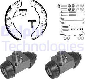 Delphi 795 - Bremžu loku komplekts www.autospares.lv