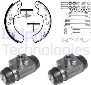 Delphi 798 - Bremžu loku komplekts www.autospares.lv