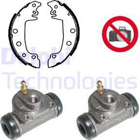 Delphi 785 - Brake Shoe Set www.autospares.lv