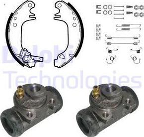 Delphi 786 - Brake Shoe Set www.autospares.lv