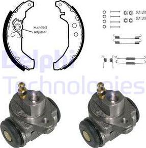 Delphi KP780 - Bremžu loku komplekts www.autospares.lv