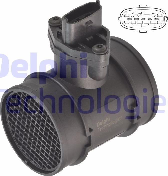 Delphi AF10784-12B1 - Gaisa masas mērītājs www.autospares.lv