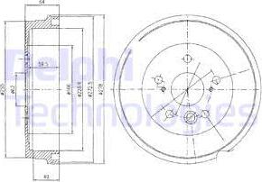 Delphi BF495 - Bremžu trumulis www.autospares.lv