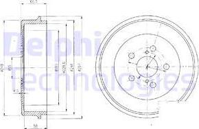 Delphi BF405 - Bremžu trumulis www.autospares.lv