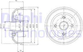 Delphi BF471 - Bremžu trumulis www.autospares.lv