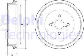 Delphi BF560 - Bremžu trumulis www.autospares.lv