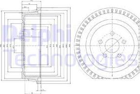 Delphi BF515 - Bremžu trumulis www.autospares.lv