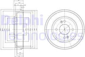 Delphi BF517 - Bremžu trumulis www.autospares.lv