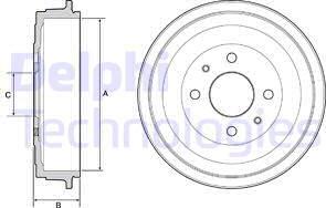 Delphi BF528 - Bremžu trumulis www.autospares.lv