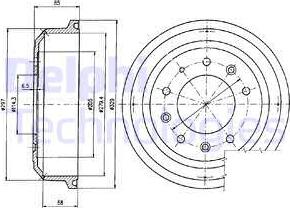 Delphi BF82 - Bremžu trumulis www.autospares.lv