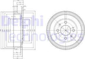 Delphi BF280 - Bremžu trumulis www.autospares.lv