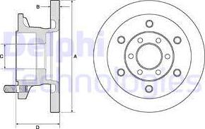 Delphi BG9911 - Bremžu diski www.autospares.lv