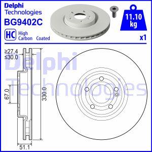 Delphi BG9402C - Bremžu diski www.autospares.lv