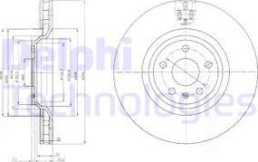 Delphi BG9054 - Bremžu diski autospares.lv