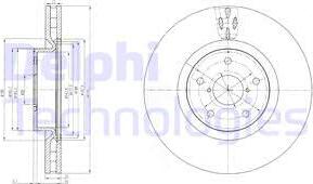 Delphi BG9055 - Bremžu diski autospares.lv