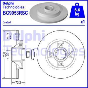 Delphi BG9053RSC-18B1 - Bremžu diski www.autospares.lv