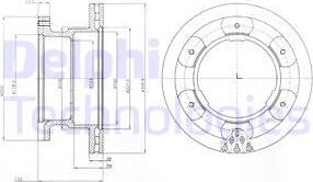 Delphi BG9069 - Bremžu diski www.autospares.lv