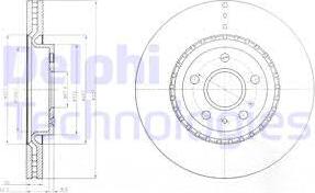 Delphi BG9068 - Bremžu diski www.autospares.lv