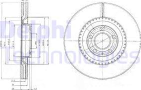 Delphi BG9003 - Тормозной диск www.autospares.lv