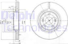 Delphi BG9016 - Brake Disc www.autospares.lv