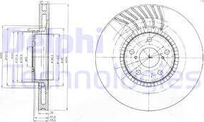 Delphi BG9011 - Bremžu diski www.autospares.lv