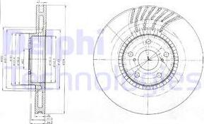 Delphi BG9012 - Bremžu diski www.autospares.lv