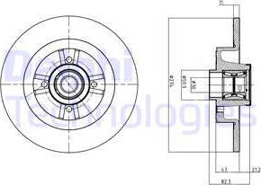 Delphi BG9030RSC - Bremžu diski www.autospares.lv