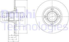 Delphi BG9033RSC - Bremžu diski autospares.lv