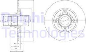 Delphi BG9033RS - Bremžu diski autospares.lv