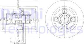 Delphi BG9029RS - Bremžu diski www.autospares.lv