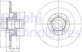 Delphi BG9024RSC - Bremžu diski www.autospares.lv