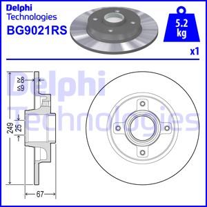 Delphi BG9021RS - Bremžu diski www.autospares.lv