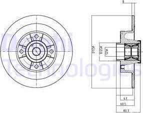 Delphi BG9028RSC - Bremžu diski www.autospares.lv