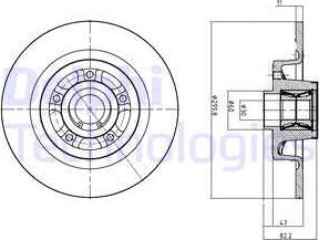 Delphi BG9023RSC - Bremžu diski www.autospares.lv