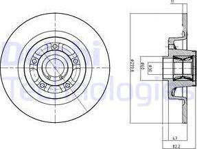 Delphi BG9023RS - Bremžu diski www.autospares.lv