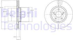 Delphi BG9074 - Bremžu diski autospares.lv