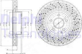 Delphi BG9076C - Bremžu diski www.autospares.lv