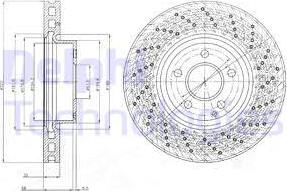 Delphi BG9076 - Bremžu diski www.autospares.lv