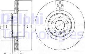 Delphi BG9077C - Bremžu diski www.autospares.lv