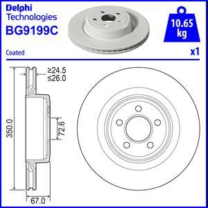 Delphi BG9199C - Bremžu diski www.autospares.lv