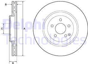 Delphi BG9144C - Bremžu diski www.autospares.lv